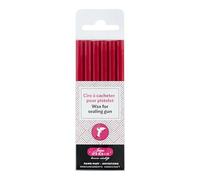 Jacques Herbin 35820T - Pack of 6 Special Sealing Wax Sticks - Made for Wax Guns - Red Colour - Manufactured in France - Creative Art Tool - Correspondence