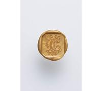 Jacques Herbin 40005T - A square seal with varnished wooden handle - Illuminated - The Letter E - Manufactured in France - Creative Art Tool - Wax Stamp