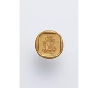 Jacques Herbin 40011T - A square seal with varnished wooden handle - illuminated - The Letter K - Manufactured in France - Creative Art Tool - Wax Stamp
