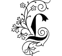 Jacques Herbin 40012T - A square seal with varnished wooden handle - illuminated - The Letter L - Manufactured in France - Creative Art Tool - Wax Stamp