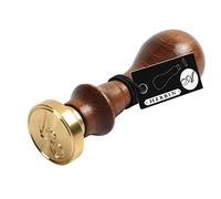 Jacques Herbin 40117T - A Round Seal with Varnished Wooden Handle - Copperplate - The Letter Q - Manufactured in France - Creative Art Tool - Wax Stamp