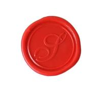 Jacques Herbin 40119T - A round seal with varnished wooden handle - Copperplate - The Letter S - Manufactured in France - Creative Art Tool - Wax Stamp
