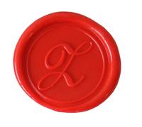 Jacques Herbin 40126T - A round seal with varnished wooden handle - Copperplate - The Letter Z - Manufactured in France - Creative Art Tool - Wax Stamp