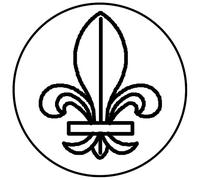 Jacques Herbin 40250T - A Round Seal with a Varnished Wooden Handle - Symbols - Lily - Manufactured in France - Creative Art Tool - Leisure - Wax Stamp