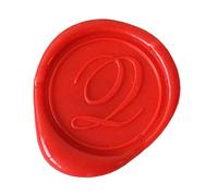 Jacques Herbin 40317T - A brass seal with varnished wooden handle - Modern English - The Letter Q - Manufactured in France - Creative Art Tool - Wax Stamp