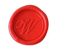 Jacques Herbin 40323T - A brass seal with varnished wooden handle - Modern English - The Letter W - Manufactured in France - Creative Art Tool - Wax Stamp