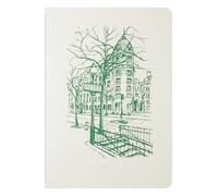 Jacques Herbin 93035T - Metropolitan Notebook - A5 - 14.8 X 21 cm, thread-stitched, 32 lined pages, 120g ivory paper. - Made in France - Collection writing