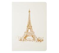 Jacques Herbin 93042T - Eiffel Tower notebook - A5 - 14.8 X 21 cm, thread-stitched, 32 lined pages, 120g ivory paper. - Made in France - Collection writing