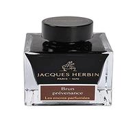 Jacques Herbin - Ref 14747JT - Scented Ink for Founrain Pens & Rollerball Pens - Brun Prévenance/Brown Consideration - 50ml Bottle Prestige Collection
