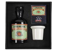 Jacques Herbin - Ref 27909T - 100ml Bottle of 'Special 350 Years' Ink with Inkwell Box & Porcelain Inkwell - Perle Noire / Black Pearl - Black-Coloured Ink