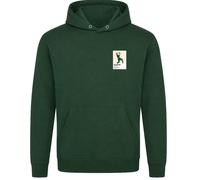 Jacques Kallis Cricket Icon Frame Men's Hoodie - Bottle Green / XS