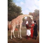 Jacques Laurent Agasse Nubian Giraffe Art Print Canvas Premium Wall Decor Poster Mural