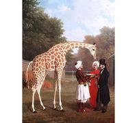 Jacques Laurent Agasse Nubian Giraffe Large Wall Art Print Canvas Premium Poster Mural