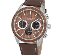 Jacques Lemans 1-2115B Eco Power Wood Mens Watch 44mm 10ATM