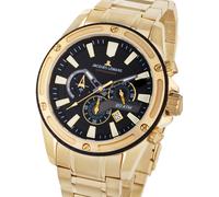 JACQUES LEMANS Men's Quartz Analog Watch with Stainless Steel Strap mid-39603, Gold