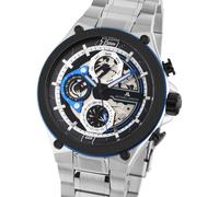 Jacques Lemans 1-2150D Manchester Multifunction Quartz Unisex Black, Silver, ...