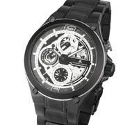 Jacques Lemans 1-2150F Manchester Multifunction Quartz Unisex Black, Silver G...