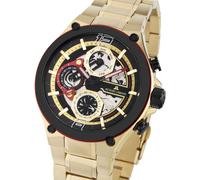 Jacques Lemans 1-2150H Manchester Multifunction Quartz Unisex Black, Golden, ...