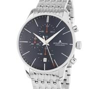 JACQUES LEMANS Men's London Chronograph Watch Steel/Midnight Blue 1-2163H