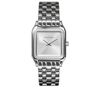 JACQUES LEMANS 1-2219A Antwerp Women's Watch Stainless Steel Silver Crystal Bezel Quartz 5 ATM Mineral Glass