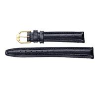 JACQUES LEMANS Black Leather Replacement Watch Strap 16mm G