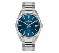 JACQUES LEMANS Women's Watch 'Anniversary Collection 50 Years' Derby 34 mm 10 ATM Date with Stainless Steel Strap 50-4 in Various Designs, silver, Classic