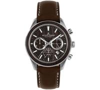 Jacques Lemans Eco Power 1-2115C - Man - 44 mm - Analogue - Quartz - Mineral Glass Brown 22 mm