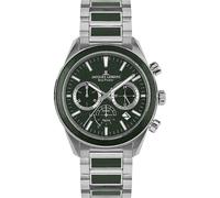 Jacques Lemans Eco Power Solar Chronograph Stainless Steel Men's Bracelet Watch Green