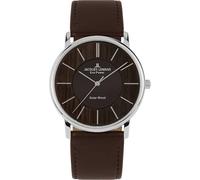 JACQUES LEMANS Eco Power Solar Wood Vegan Strap Men's Watch