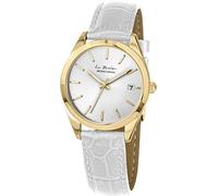 JACQUES LEMANS La Passion LP-132D Women's Watch Leather Strap Solid Stainless Steel IP Gold