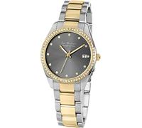 JACQUES LEMANS La Passion LP-133G Women's Watch Metal Strap Solid Stainless Steel IP Gold/Bicolour Swarovski Stones