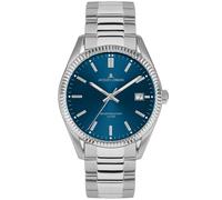JACQUES LEMANS Women's Watch 'Anniversary Collection 50 Years' Derby 34 mm 10 ATM Date with Stainless Steel Strap 50-4 in Various Designs, silver, Classic