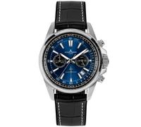 Jacques Lemans Liverpool 1-2117S - Man - 44 mm - Analogue - Quartz - Mineral Glass Blue 22 mm