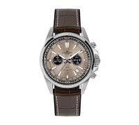 JACQUES LEMANS Liverpool Chronograph Brown Leather