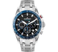 JACQUES LEMANS Liverpool Men's Watch Metal Strap Chronograph 1-2099E, Metal band / black/blue, Bracelet