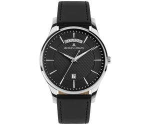 Jacques Lemans London 1-2193A - Man - 40 mm - Quartz - Sapphire-Coated Mineral Glass Black 20 mm