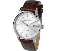 JACQUES LEMANS London Automatic Brown Leather Strap Men's Watch