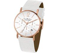JACQUES LEMANS LP-123M Women's Analogue Quartz Watch, White, Rose Gold, Strap.