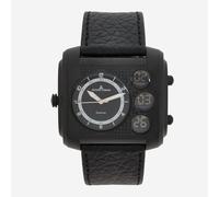 Jacques Lemans Madrid 1-1780D Men's Ana-Digi Watch Black Leather 100M