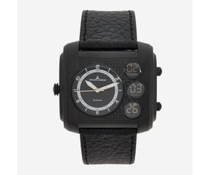 Jacques Lemans Madrid 1-1780D Men's Ana-Digi Watch Black Leather 100M