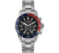 Jacques Lemans Men's Dive Watch Chronograph Stainless Steel/Black Chrono 1-2206
