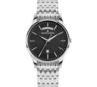 JACQUES LEMANS Men's London Quartz Watch Steel/Black 1-2193F, silver, Modern