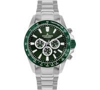 JACQUES LEMANS Men's Quartz Analog Watch with Stainless Steel Strap mid-39576, Silver