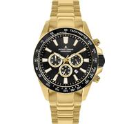 JACQUES LEMANS Men's Quartz Analog Watch with Stainless Steel Strap mid-39578, Gold