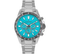 JACQUES LEMANS Men's Quartz Analog Watch with Stainless Steel Strap mid-39580, Silver