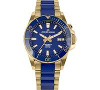 JACQUES LEMANS Men's Quartz Analog Watch with Stainless Steel Strap mid-39585, Multicoloured