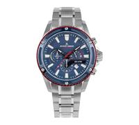 JACQUES LEMANS Men's Quartz Analog Watch with Stainless Steel Strap mid-39598, Silver