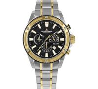 JACQUES LEMANS Men's Quartz Analog Watch with Stainless Steel Strap mid-39602, Multicoloured