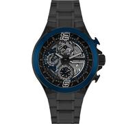 JACQUES LEMANS Men's Quartz Analog Watch with Stainless Steel Strap mid-39610, Black/White