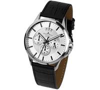 Jacques Lemans Mens Quartz Watch, Analogue Classic Display and Leather Strap 1-1542N